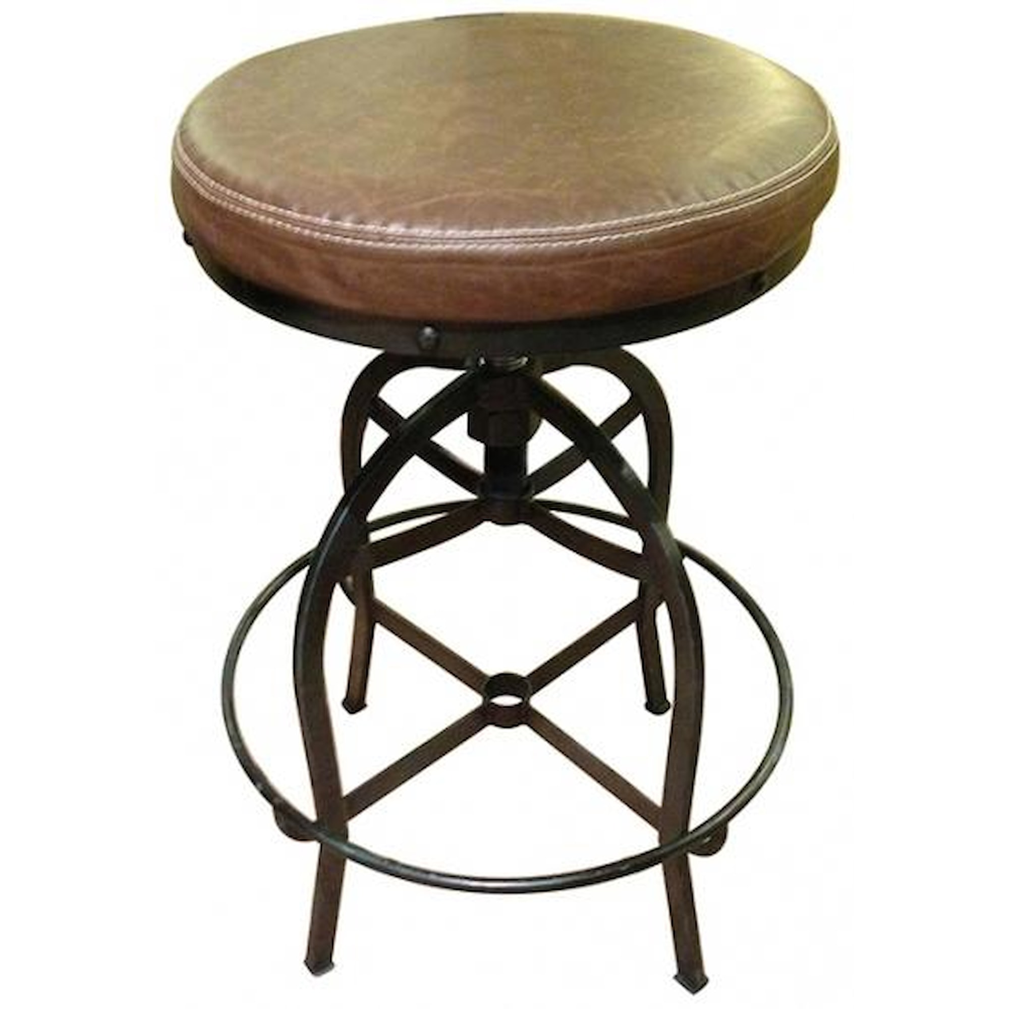 IFD International Furniture Direct Bar Stools IFD98BS2430 Swivel Bar Stool w/ Bonded Leather